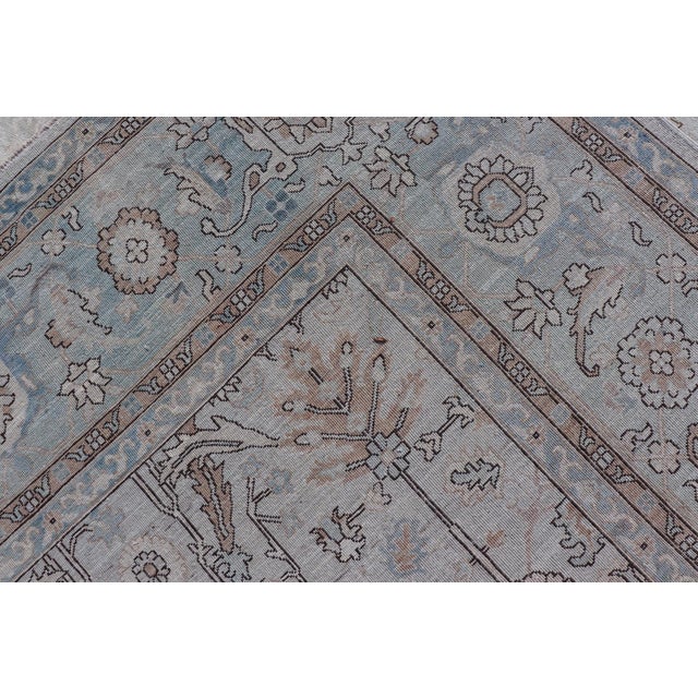 Tabriz Designed Rug in Pale Sand by Keivan Woven Arts 9'10 X 13'8 For Sale - Image 16 of 16