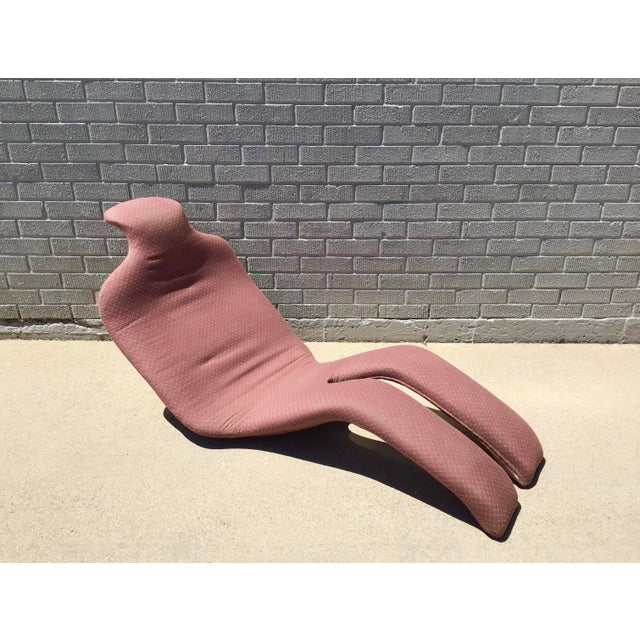 Modern Olivier Mourgue Bouloum Fiberglass and Fabric Lounge Chair For Sale - Image 3 of 13