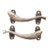 Antiqued Brass Fish Cabinet Pulls, a Pair For Sale