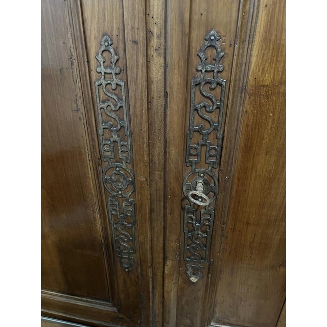 Antique Walnut Farm Buffet For Sale - Image 4 of 12