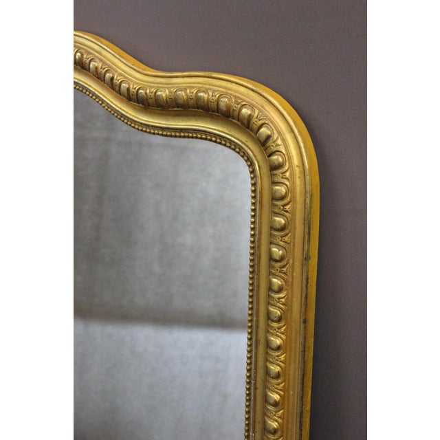 Large 19th Century Gilded Stucco Mirror For Sale - Image 12 of 14