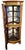 Antique French Bronze Mounted & Inlaid Corner Curio Cabinet Vitrine For Sale - Image 10 of 18