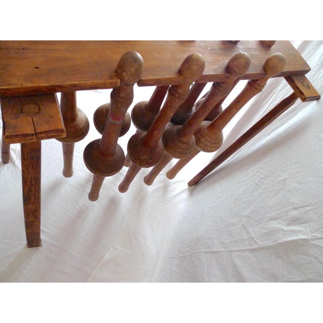 19th Century 9-Pin Bowling Game (Le Jeu De Quilles De 9) Southwest France- 12 Pieces For Sale - Image 9 of 12