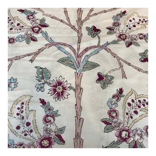 Robert Kime Tree of Life Linen Fabric- 2 1/2 Yards For Sale