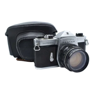 1960's Honeywell Pentax Spotmatic Film Camera With Leather Case