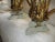 Vintage Italy Dolphin Base & Double Snake Handle Gold & Grey Vases- a Pair For Sale - Image 12 of 13
