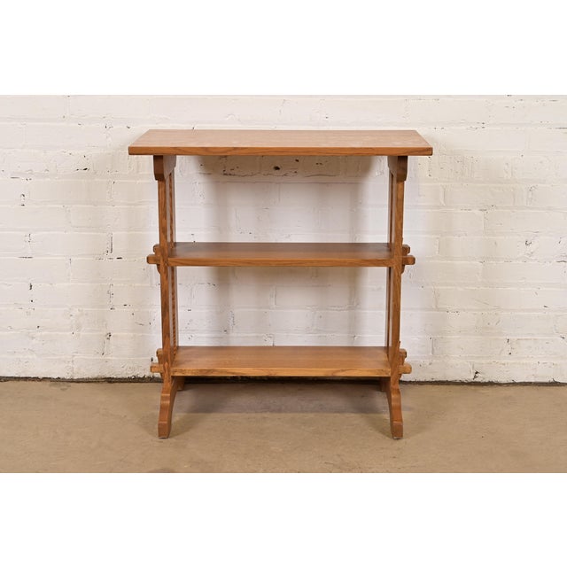 Stickley Stickley Roycroft Mission Oak Arts & Crafts "Little Journeys" Table or Bookshelf For Sale - Image 4 of 12