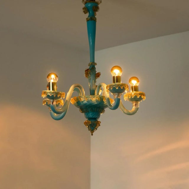 Vintage Italian Chandelier by Barovier & Toso, 1969 For Sale - Image 12 of 13