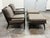 T.H. Robsjohn Gibbings T. H. Robsjohn-Gibbings for Widdicomb Mid 20th Century Lounge Armchairs + Ottomans, Pair For Sale - Image 4 of 12