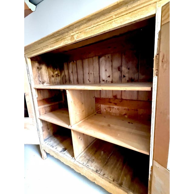 Antique Stripped Pine Glazed Bar Cabinet, 1800s For Sale - Image 6 of 13