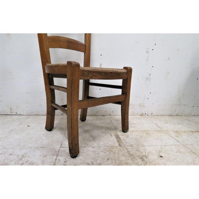 Antique French Prie Dieu Prayer Chair With Woven Rush Seat Chairish