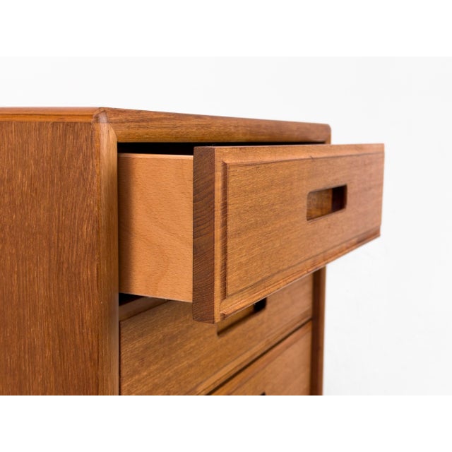 Brown Danish Teak Chest of Drawers from Fanø, 1970s For Sale - Image 8 of 14