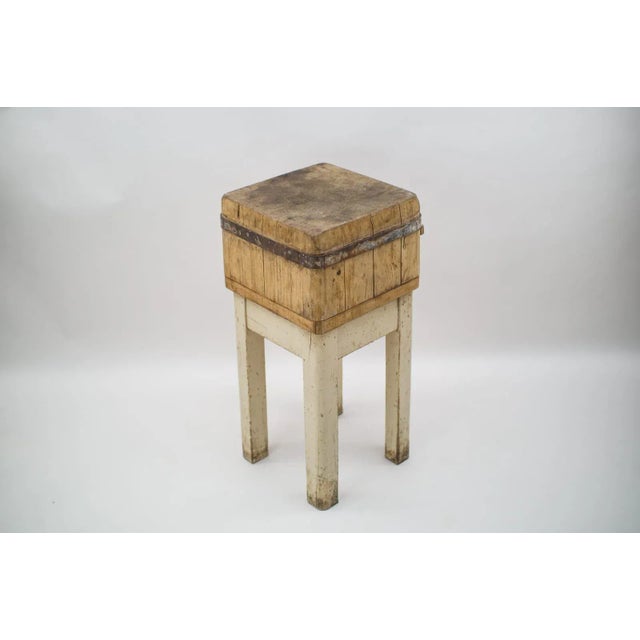 Mid-Century Wooden Butcher's Block, 1950s For Sale - Image 14 of 14