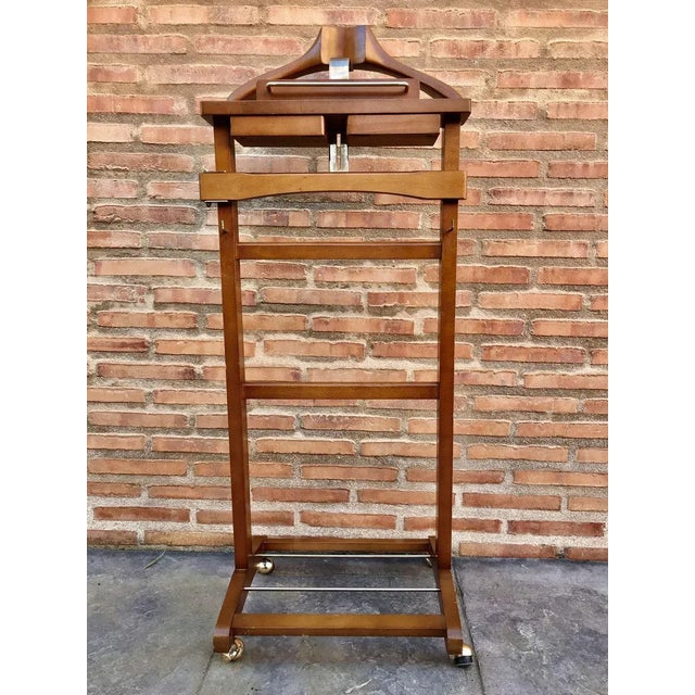 Mid Century Modern Italian Wood Valet Stand, 1960s For Sale - Image 13 of 13