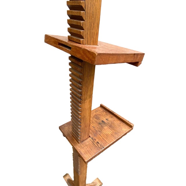 Brown Early 20th Century Oak Easel For Sale - Image 8 of 12