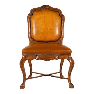 Large 1990s Venetian Walnut Chair by Therien Studio Workshops For Sale