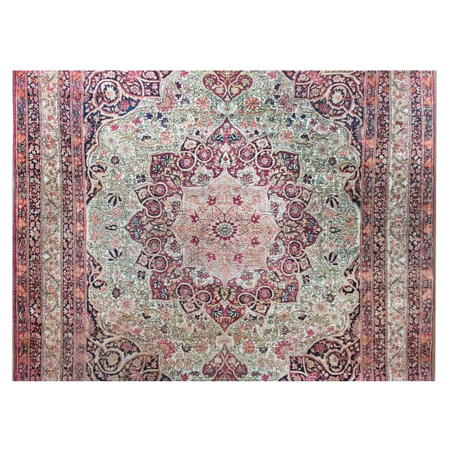 Early 20th Century Persian Lavar Kirman Rug For Sale - Image 13 of 15