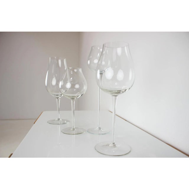 1960s Large Glass Goblets, Czechoslovakia, 1960s, Set of 4 For Sale - Image 5 of 7