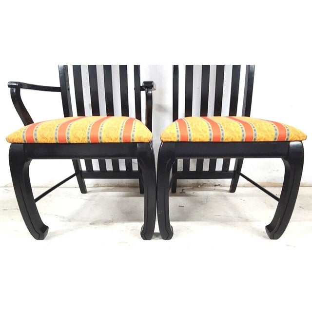 Wood Solid Wood Ming Chinoiserie Dining Chairs - Set of 8 For Sale - Image 7 of 13