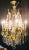 19th century bronze and large crystal palatial chandelier. A monumental impressive chandelier of bronze form with center...