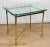 Vintage Italian Hollywood Regency Brass & Glass Side Table For Sale - Image 4 of 11