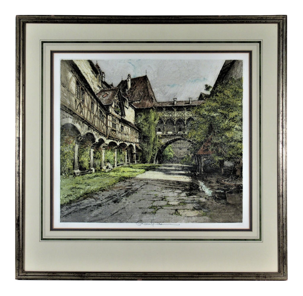 Robert Kasimir, Kreuzenstein Courtyard, Austria, Circa 1960 | Chairish