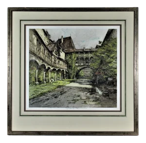 Robert Kasimir, Kreuzenstein Courtyard, Austria, Circa 1960