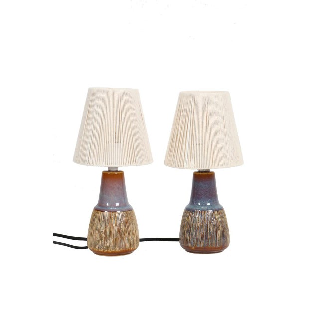 Danish Manilla 3305 Table Lamps by Svend Aage Jensen for Søholm, 1960s, Set of 2 For Sale - Image 15 of 15