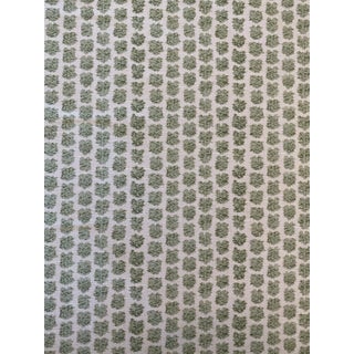 Lee Jofa Kaya Leaf Linen Cotton Blend Fabric 4 1/2 Yards For Sale