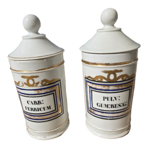 Pair of Antique Apothecary Jars