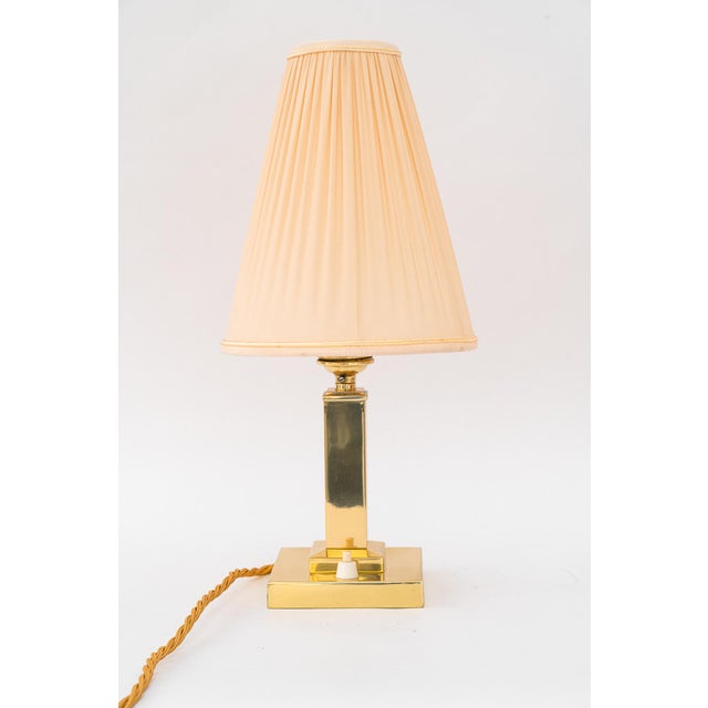 Art Deco Table Lamp with Fabric Shade, Vienna, Austria, 1920s For Sale - Image 9 of 18