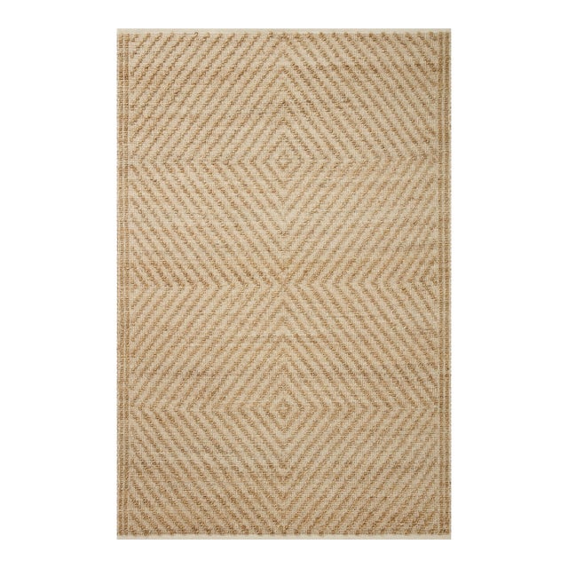 Angela Rose x Loloi Colton Natural / Ivory 7'-6" x 9'-6" Area Rug For Sale
