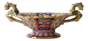 Hand-Painted Italian Lustre Glaze Bowl by Alberto Rubboli, 1950s