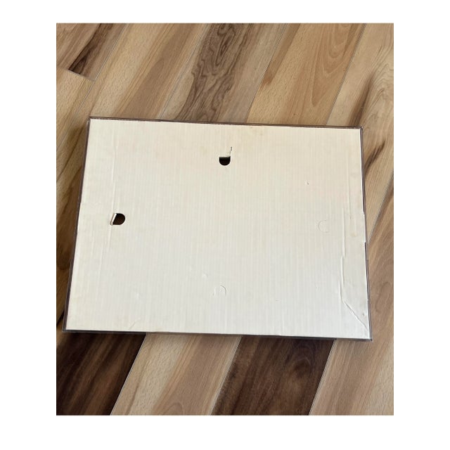 White Vintage Mid Century Modern Print Painting Art by Sister Monica Julie Crucifixion Abstract 1950s For Sale - Image 8 of 11