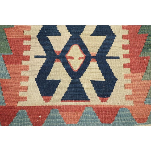 Vintage Persian Shiraz Kilim Rug - 02'01 X 02'10 For Sale - Image 4 of 9