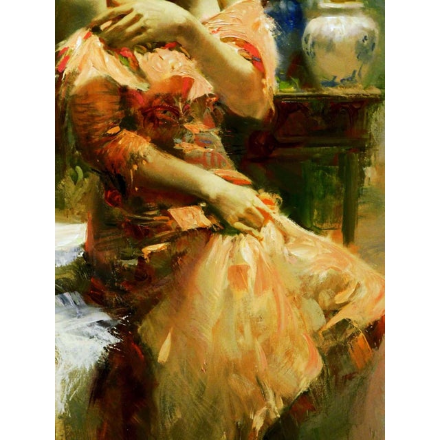 Pino "Silk Taffeta" Framed Hand Signed & Embellished Giclee on Canvas For Sale In Denver - Image 6 of 8