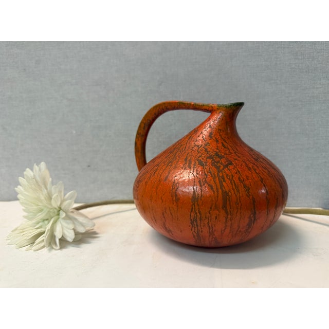 German Turquoise Ceramic Vase by Kurt Tschörner for Ruscha, 1950s For Sale - Image 10 of 18