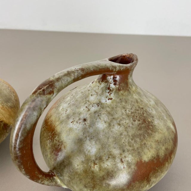 Pottery Vases 313 attributed to Kurt Tschörner Ruscha, Germany, 1960s, Set of 2 For Sale - Image 11 of 18