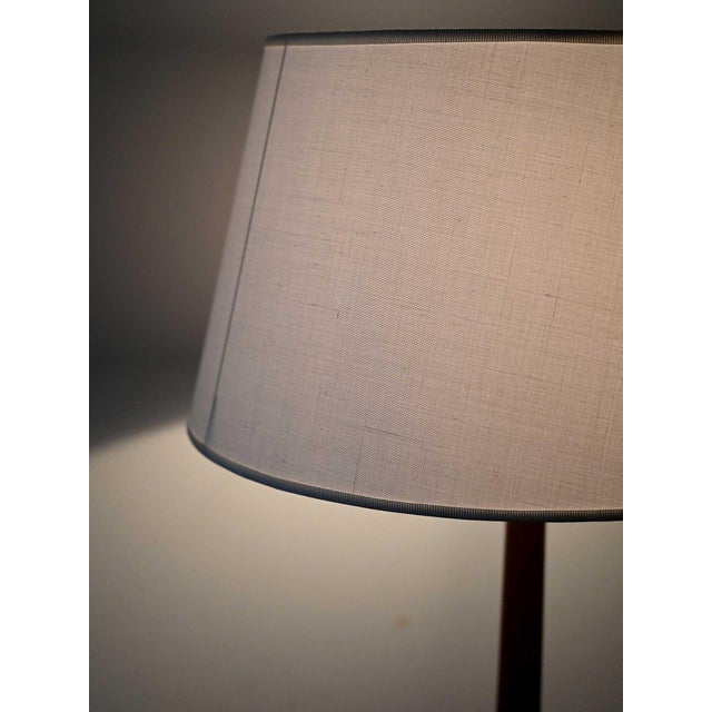 Danish Lamp in Turned Teak, 1950s For Sale - Image 6 of 8