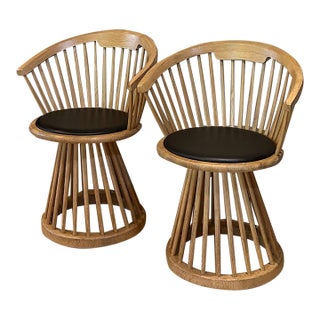 Tom Dixon Spindle Fan Dining Chairs - A Pair For Sale