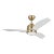 Visual Comfort Fan Avila 44" LED Ceiling Fan in Satin Brass and Matte White ABS For Sale