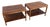 Mid Century Modern “Rhythm” Walnut Side Tables by Lane - A Pair For Sale