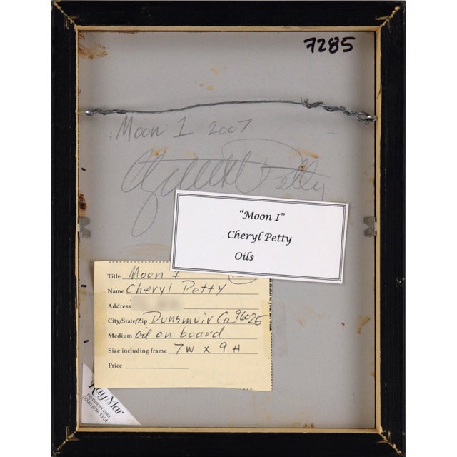"Moon I", Contemporary Small-Scale Nocturnal Landscape by Cheryl Petty For Sale - Image 9 of 9