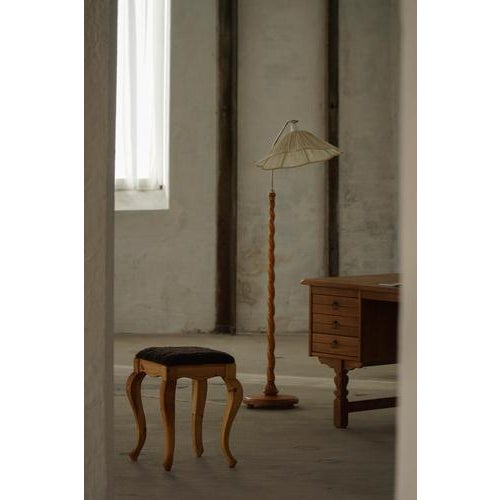 Early 20th Century Danish Classic Pine Stools with Lambswool Seats, 1920s, Set of 2 For Sale - Image 18 of 18