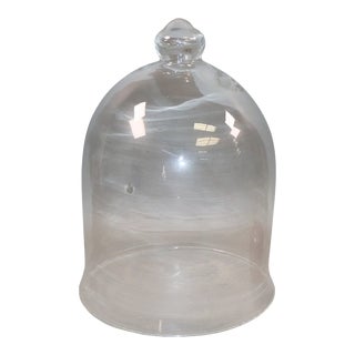 Glass Domed Cheese Cloche For Sale