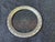 Vintage Sterling Silver Etched Glass Wine Coaster For Sale - Image 9 of 12