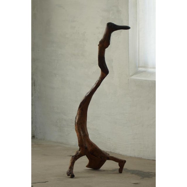 Gold French Artist, Abstract Organic Carved Bird Form, 1960s, Wood For Sale - Image 8 of 18