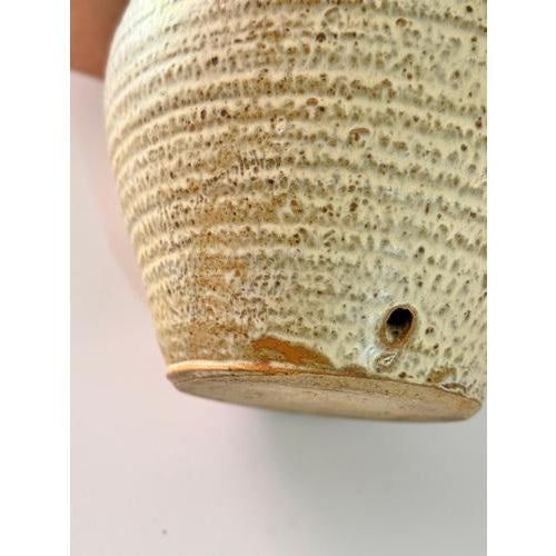 Vintage Mid-Century French Provincial Stoneware Pottery Jug For Sale - Image 3 of 7