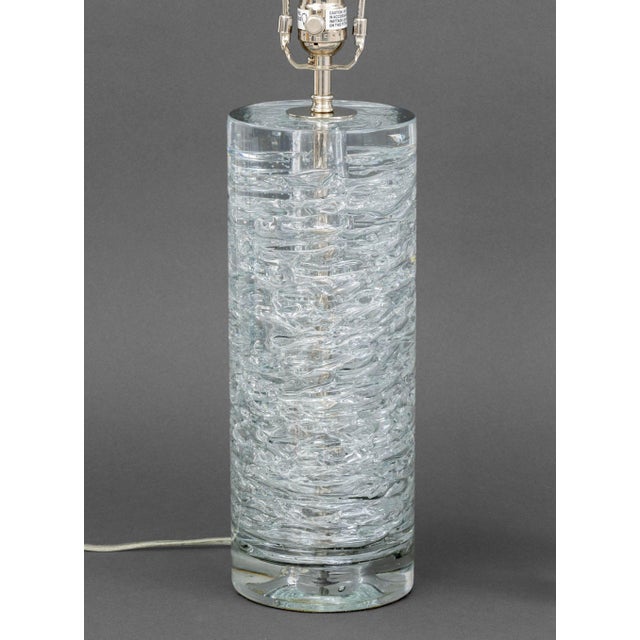Vaughan Vaughan Designs "Rutland" Glass Column Lamps, Pair For Sale - Image 4 of 9