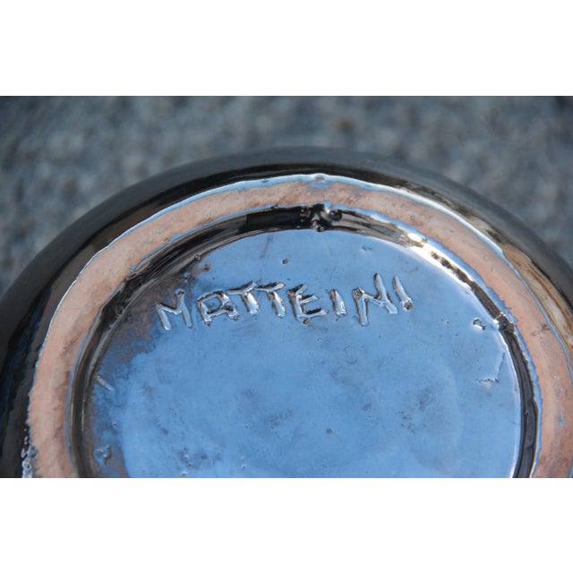 Black Sculptural Vase by Giorgio Matteini, 1960s For Sale - Image 8 of 9